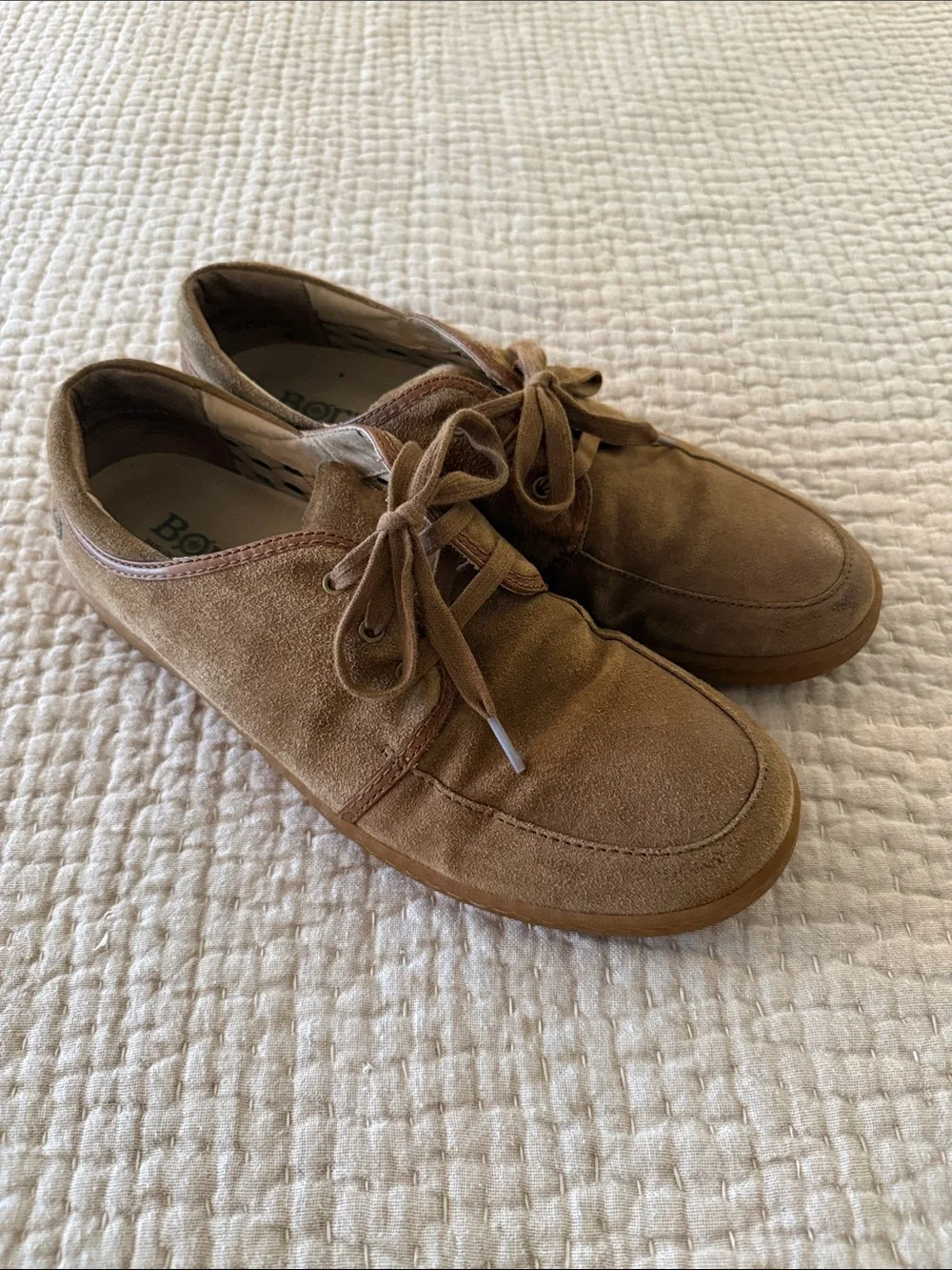 Born Men's Suede Shoes in Tan Brown